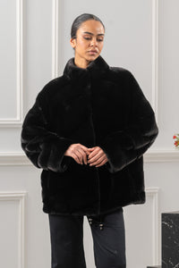 Elegant Blackglama Mink fur coat for a refined look