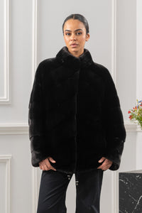 Premium Blackglama Mink fur coat for a sophisticated style