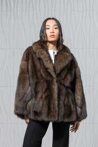 Platinum Russian Sable Short Jacket - Women&