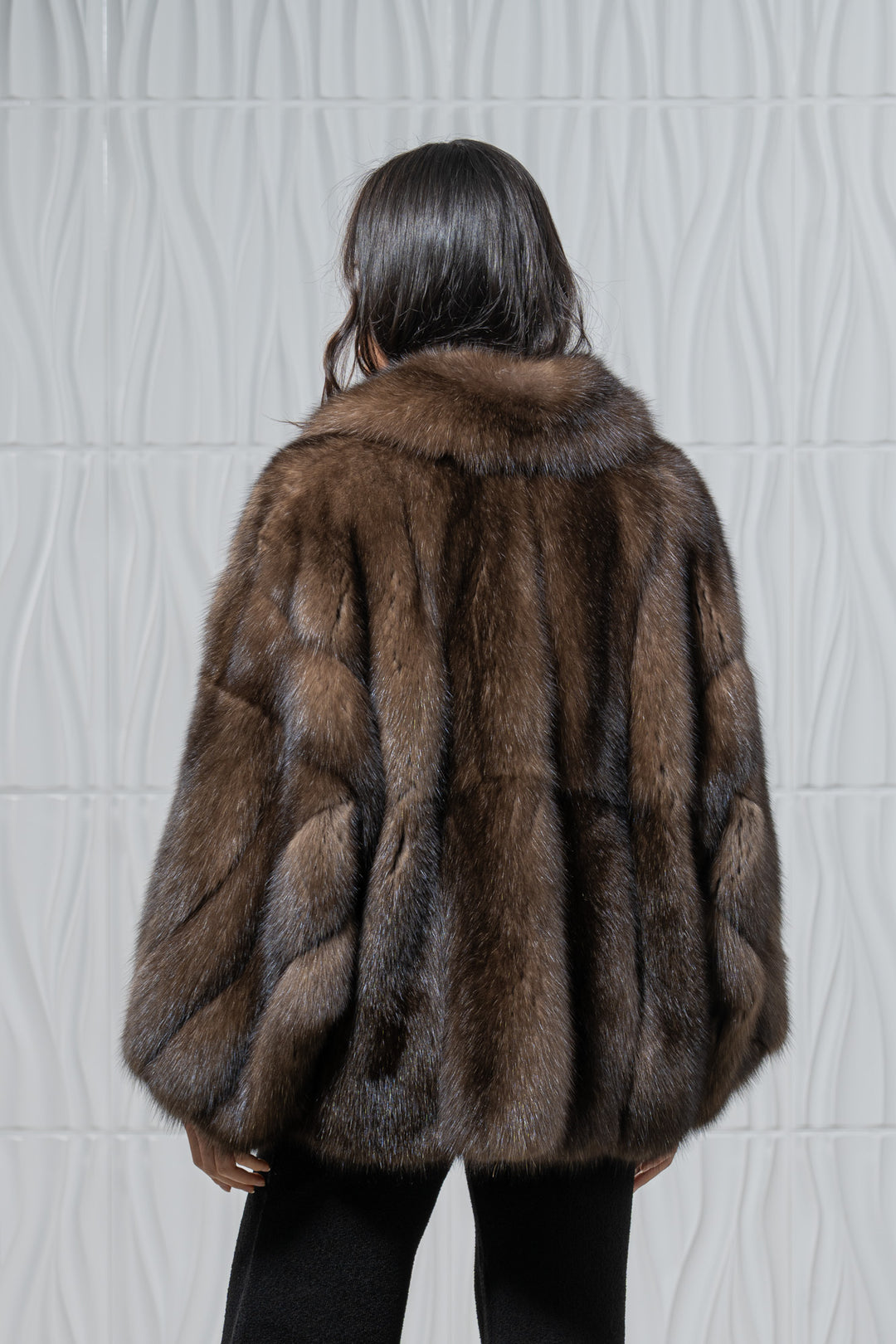 Platinum Russian Sable Short Jacket - Women&