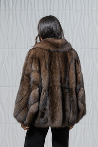 Platinum Russian Sable Short Jacket - Women&