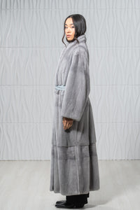 Sapphire Mink Fur Coat - Women&
