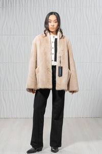 Palomino Mink Fur Short Jacket - Women&