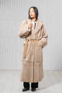Palomino Mink Fur Coat - Women&