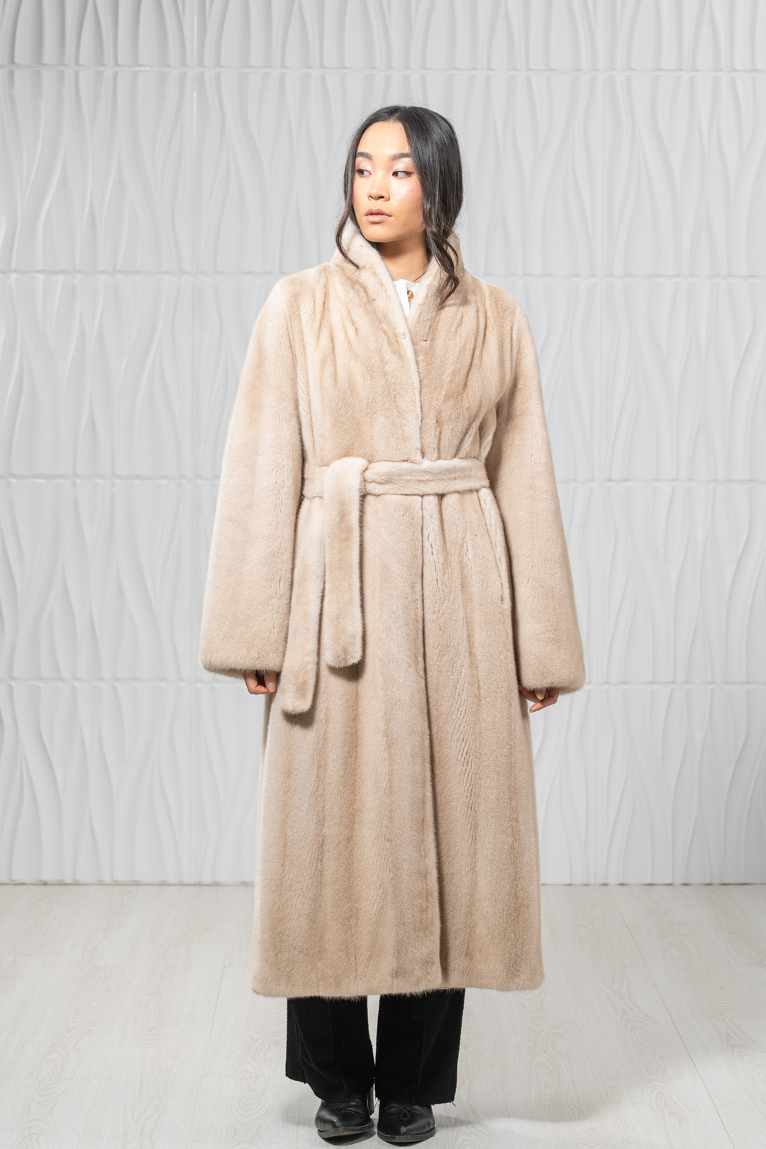 Palomino Mink Fur Coat - Women&