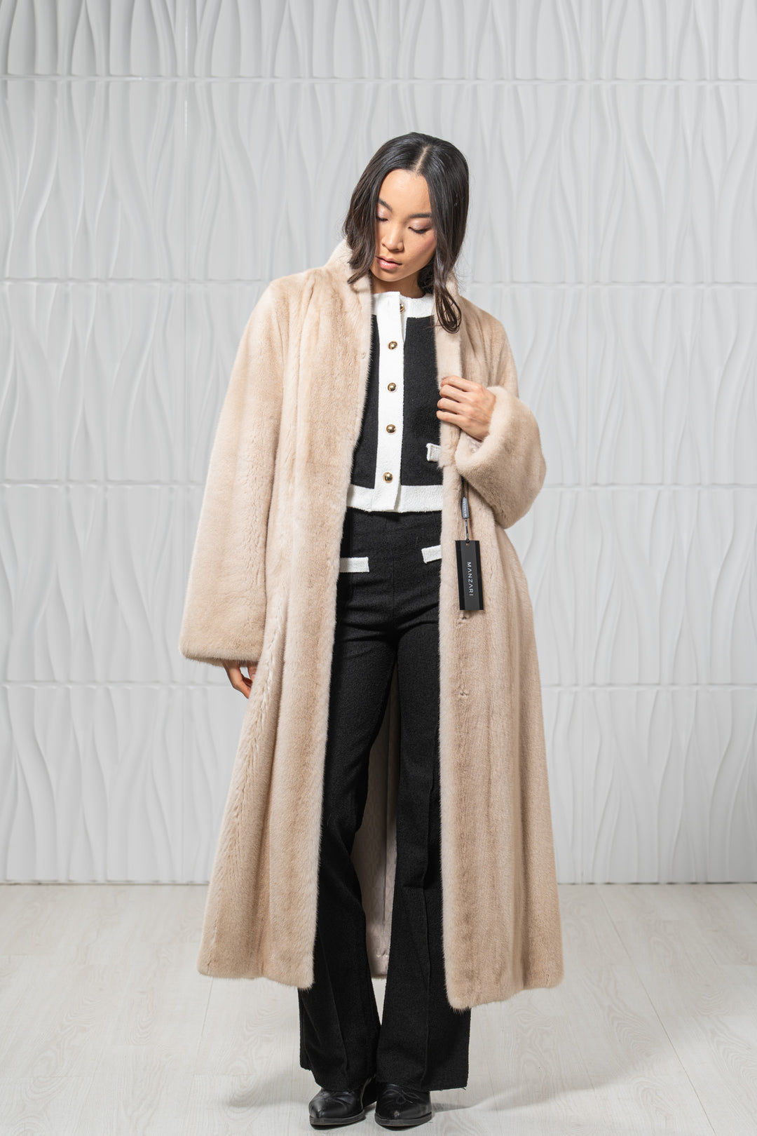Palomino Mink Fur Coat - Women&