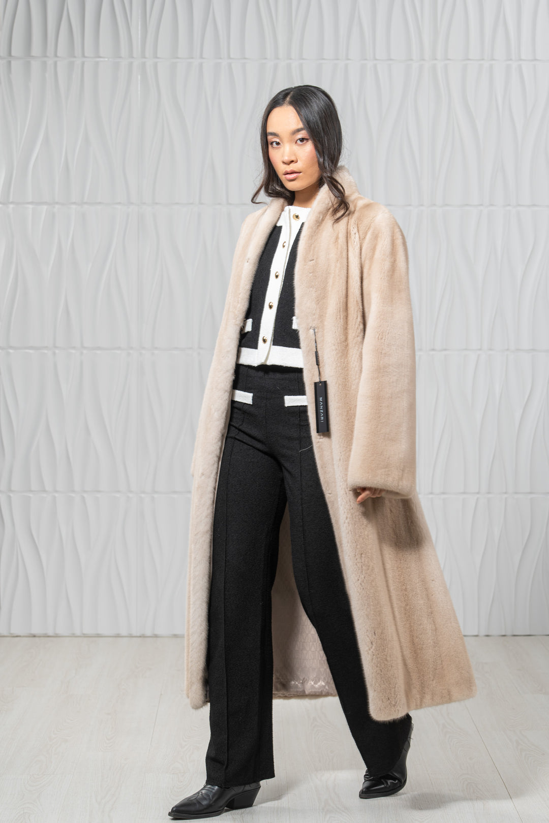 Palomino Mink Fur Coat - Women&