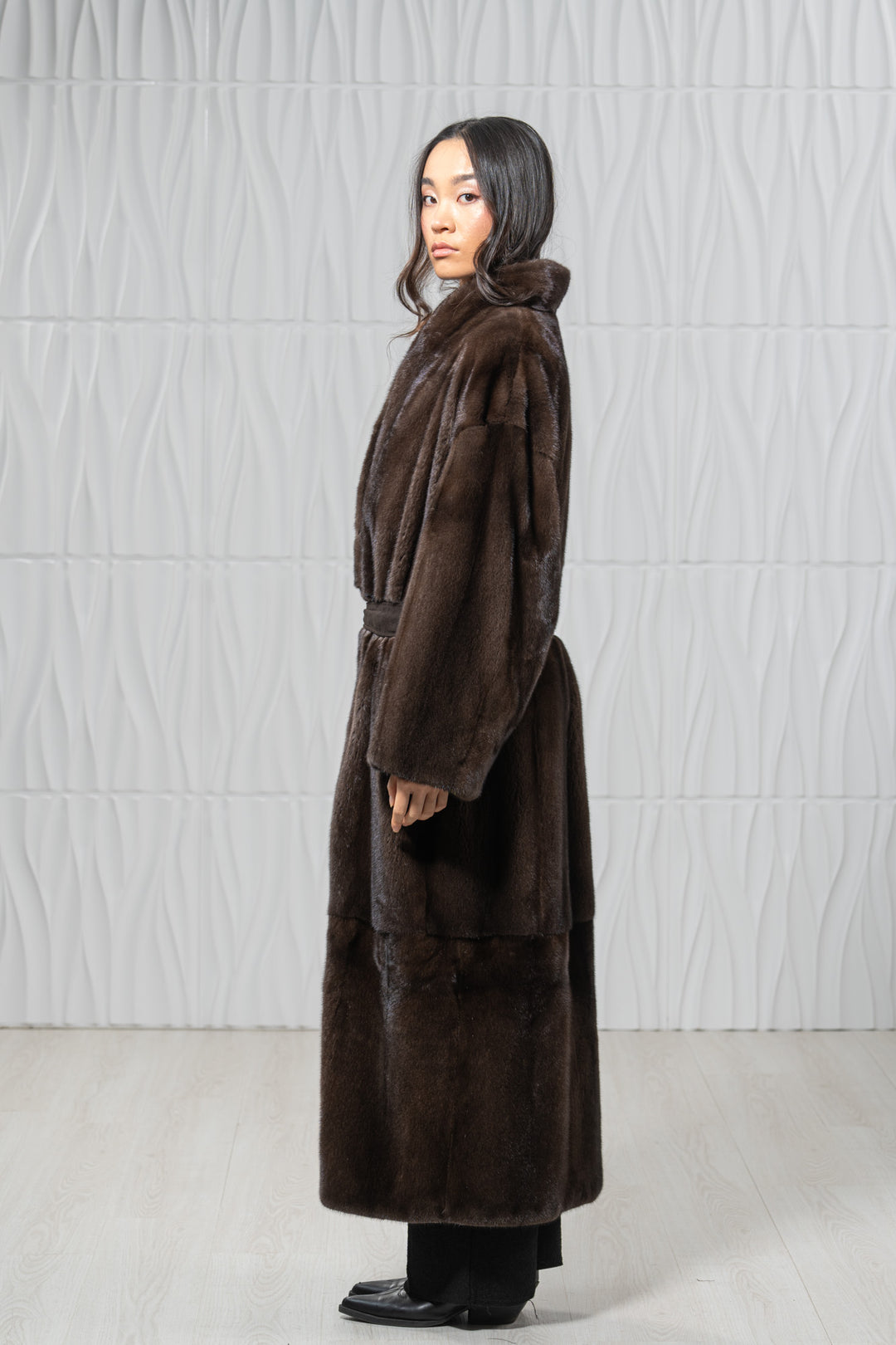 Star Light Mink Fur Coat - Women&