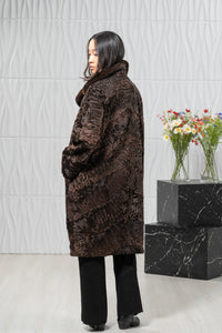 Swakara Skin Chokolat Long Hair Jacket A/K 20M677