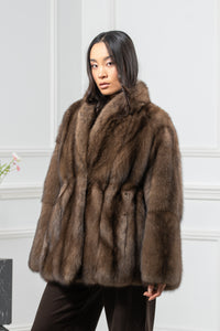 Platinum Russian Sable Short Jacket - Women&