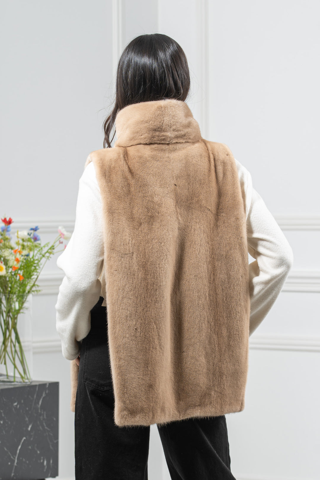 Palomino Mink Fur Vest - Women&