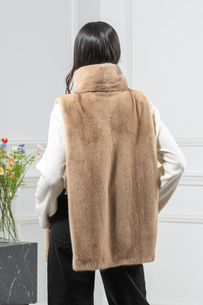 Palomino Mink Fur Vest - Women's Velvet Vest L/O 24M4136