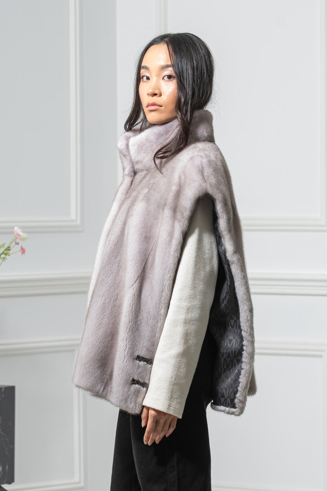 Silver Blue Mink Fur Vest - Women&