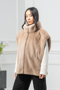 Palomino Mink Fur Vest - Women&