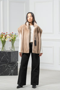 Palomino Mink Fur Vest - Women&