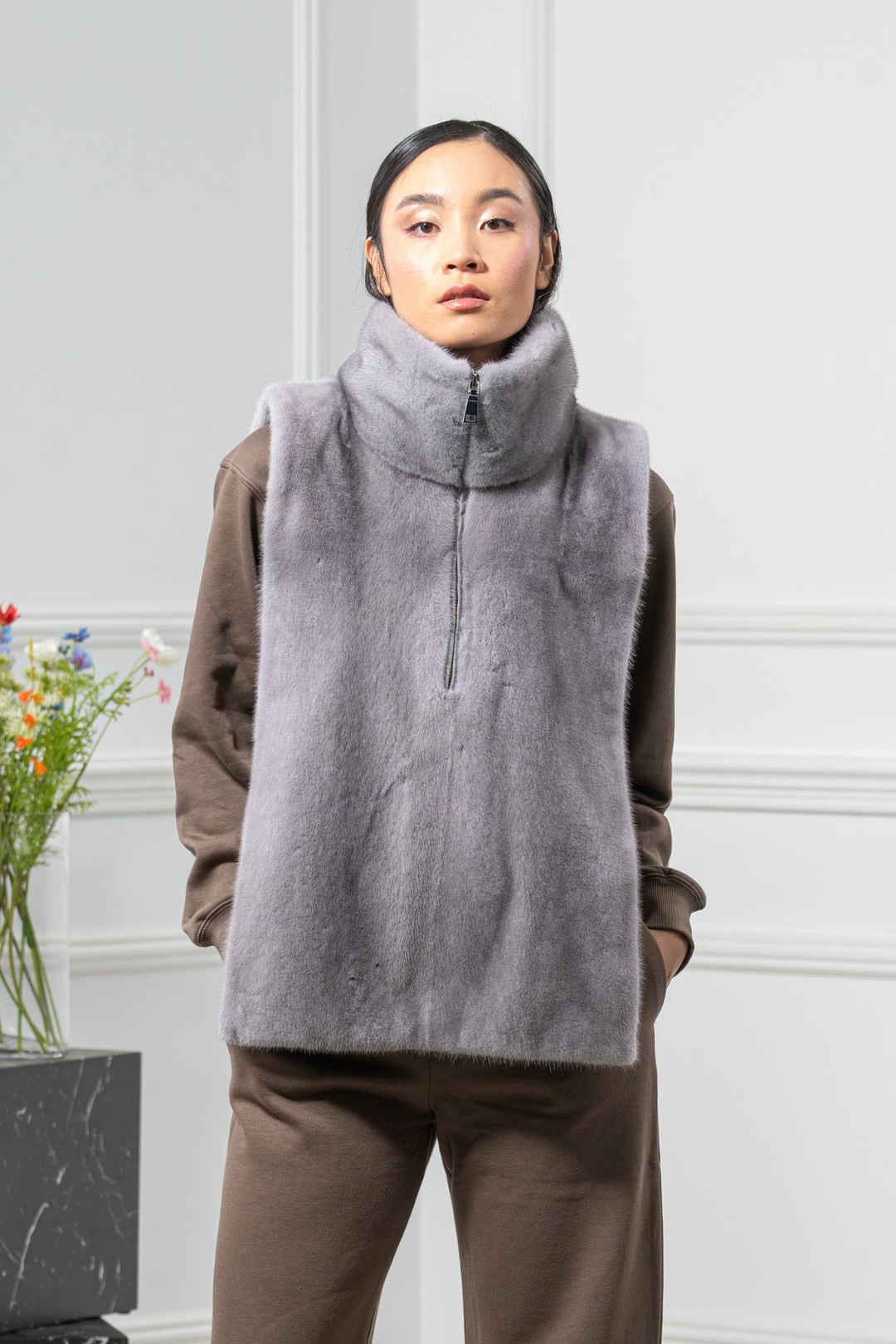 Sapphire Mink Fur Vest - Women&