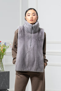 Sapphire Mink Fur Vest - Women&