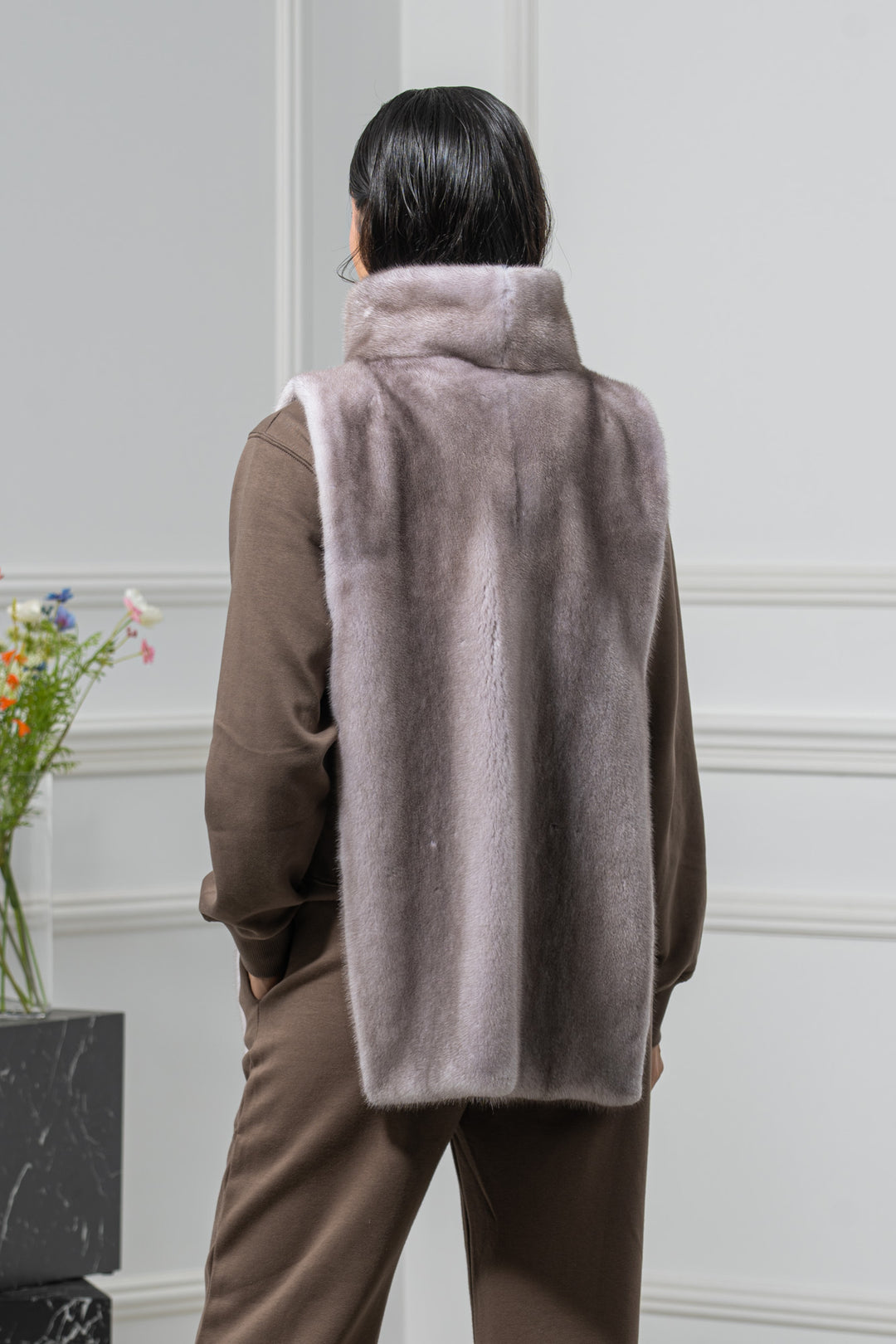Silver Blue Mink Fur Vest - Women&