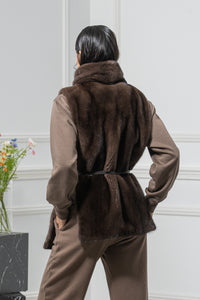 Mahogany Mink Fur Vest - Women&