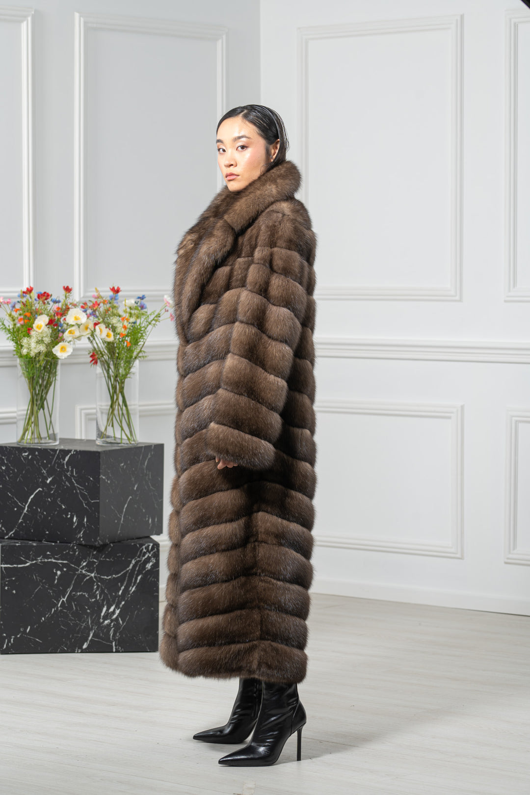 Platinum Russian Sable Coat - Women&