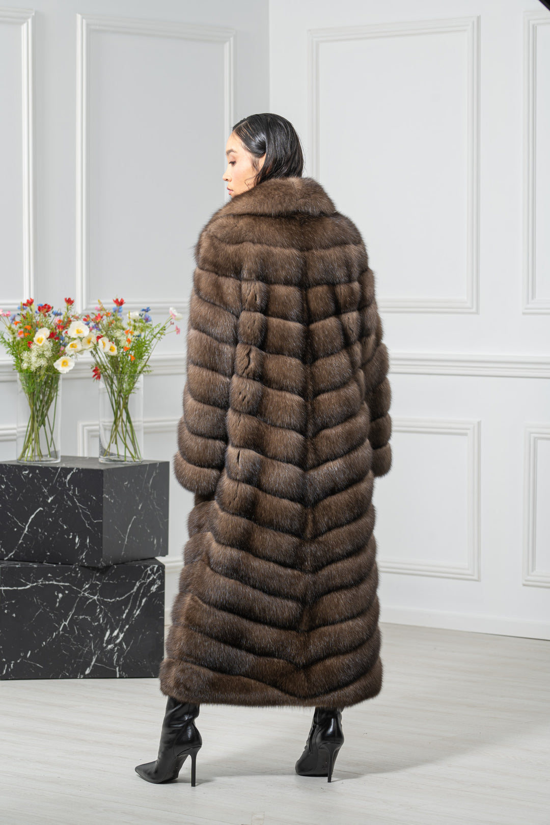 Platinum Russian Sable Coat - Women&