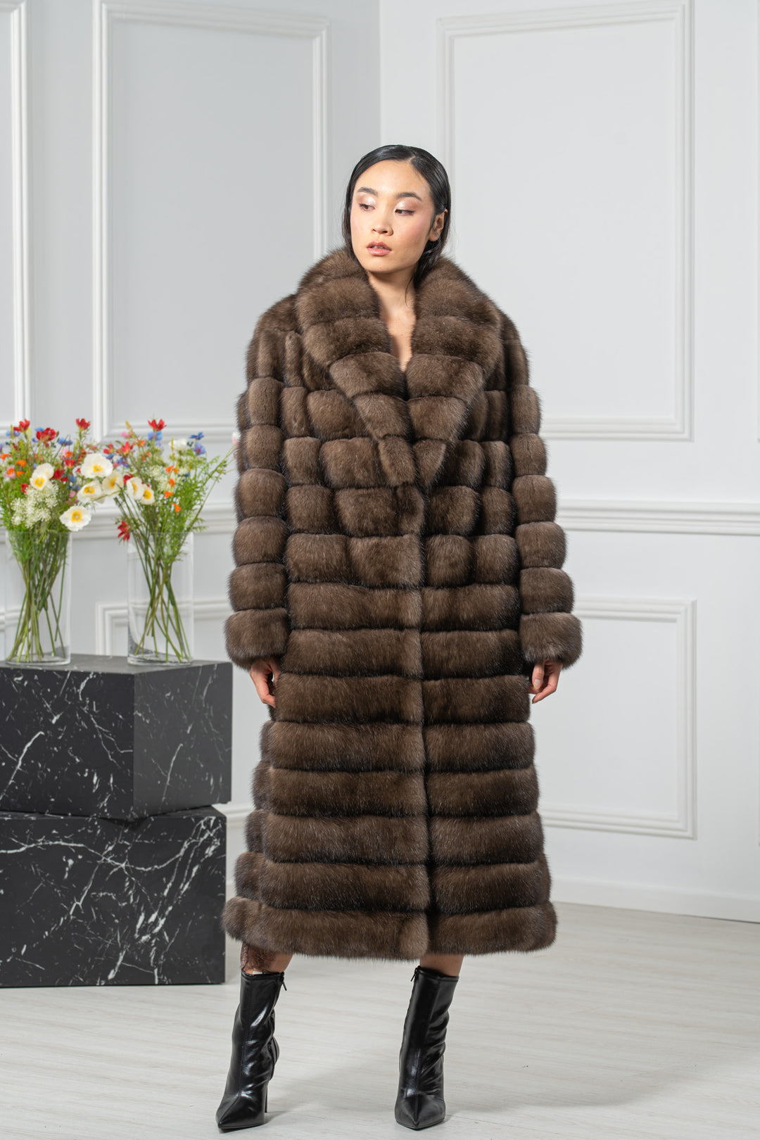 Platinum Russian Sable Coat - Women&
