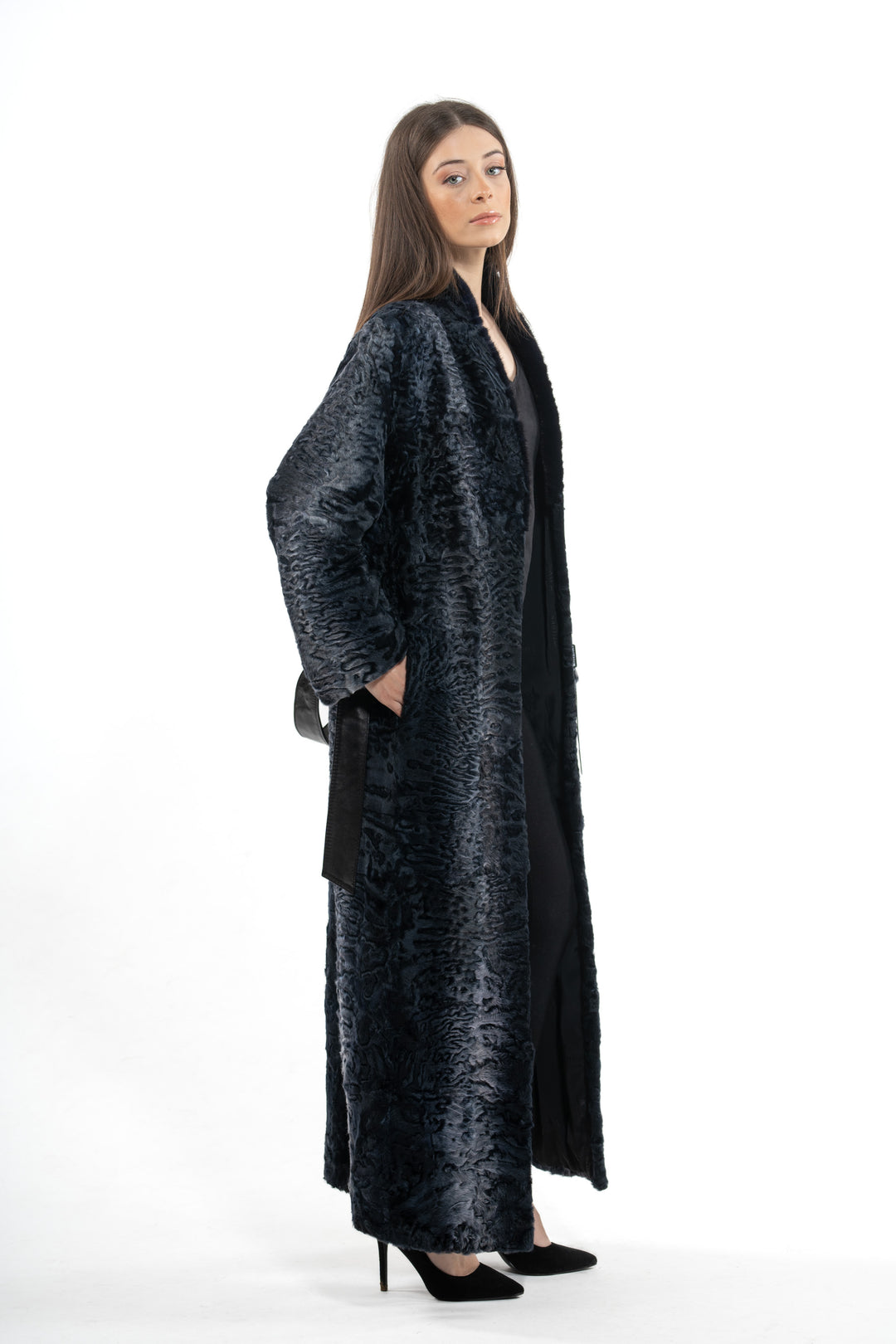 Premium swakara fur coat for a unique style