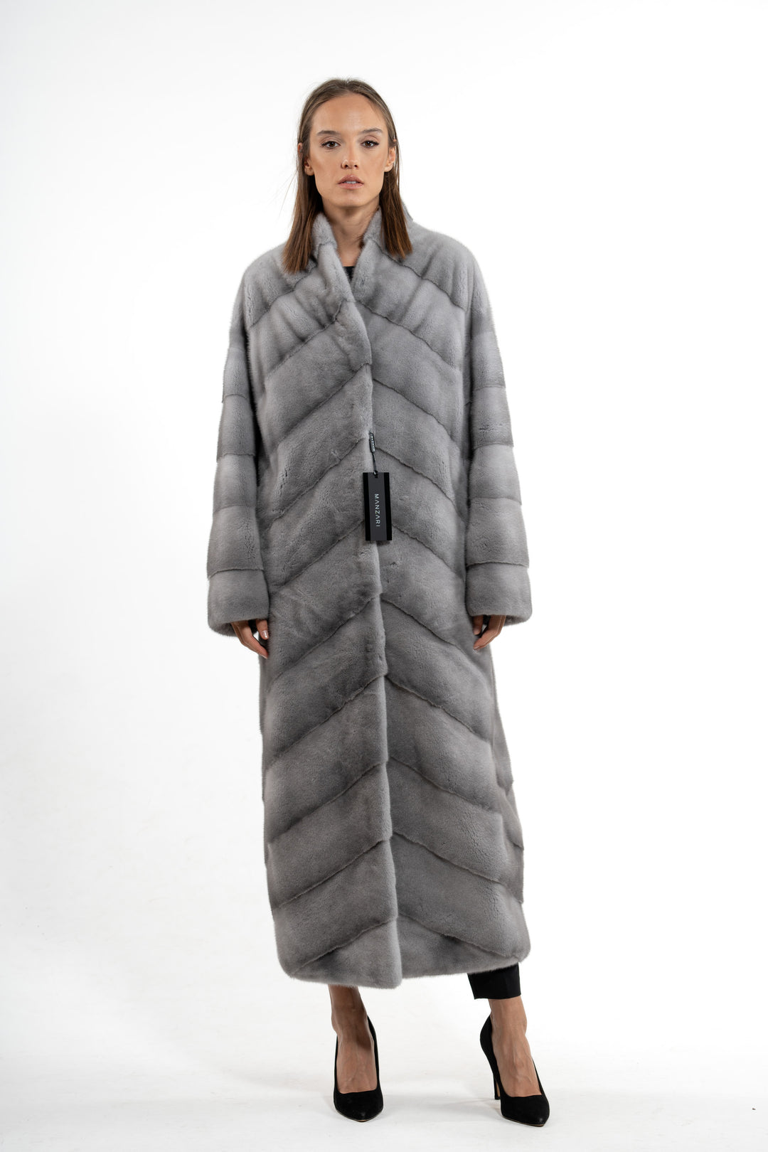 Elegant Sapphire Mink fur coat for a refined look