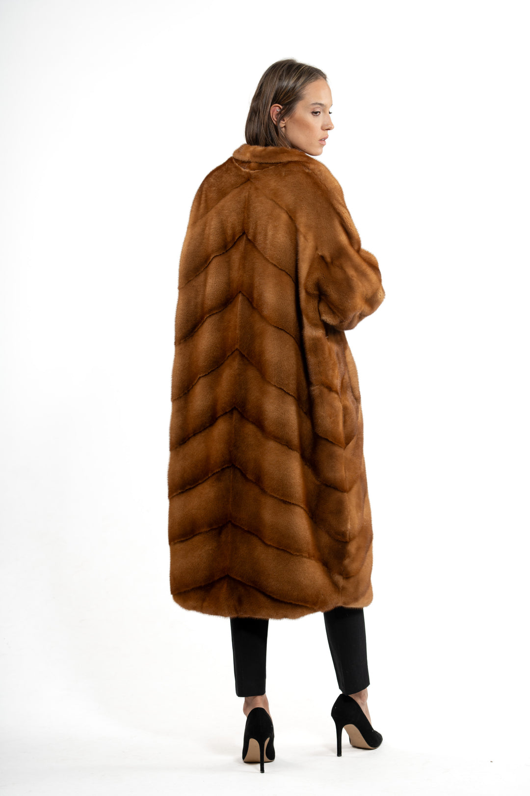 Premium Gold Mink fur coat for a sophisticated style