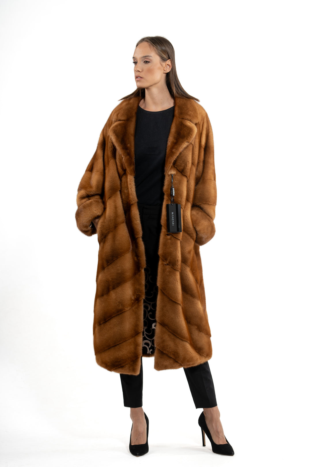 Premium Gold Mink fur coat for a sophisticated style