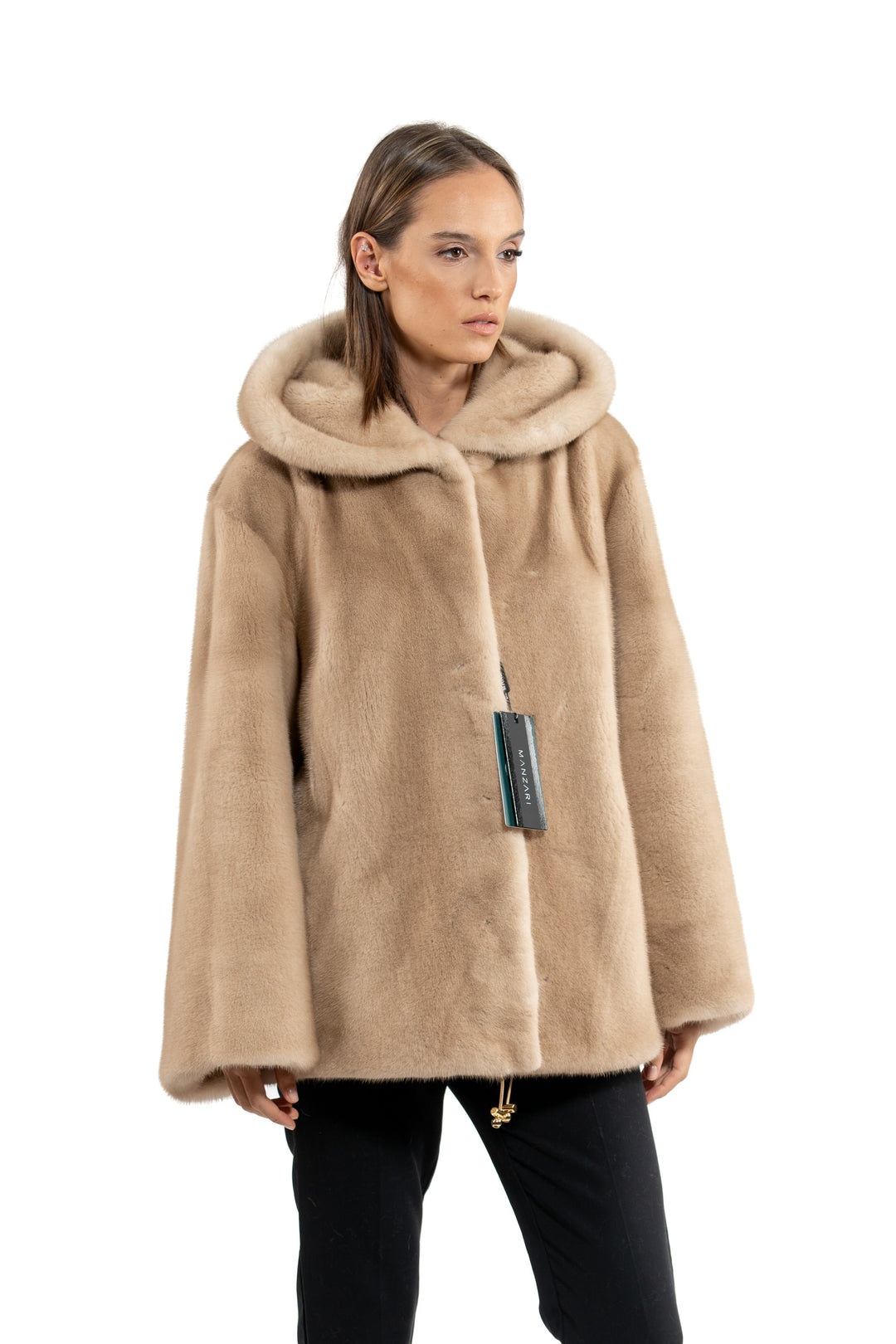 Exclusive Palomino Mink fur coat by manzari