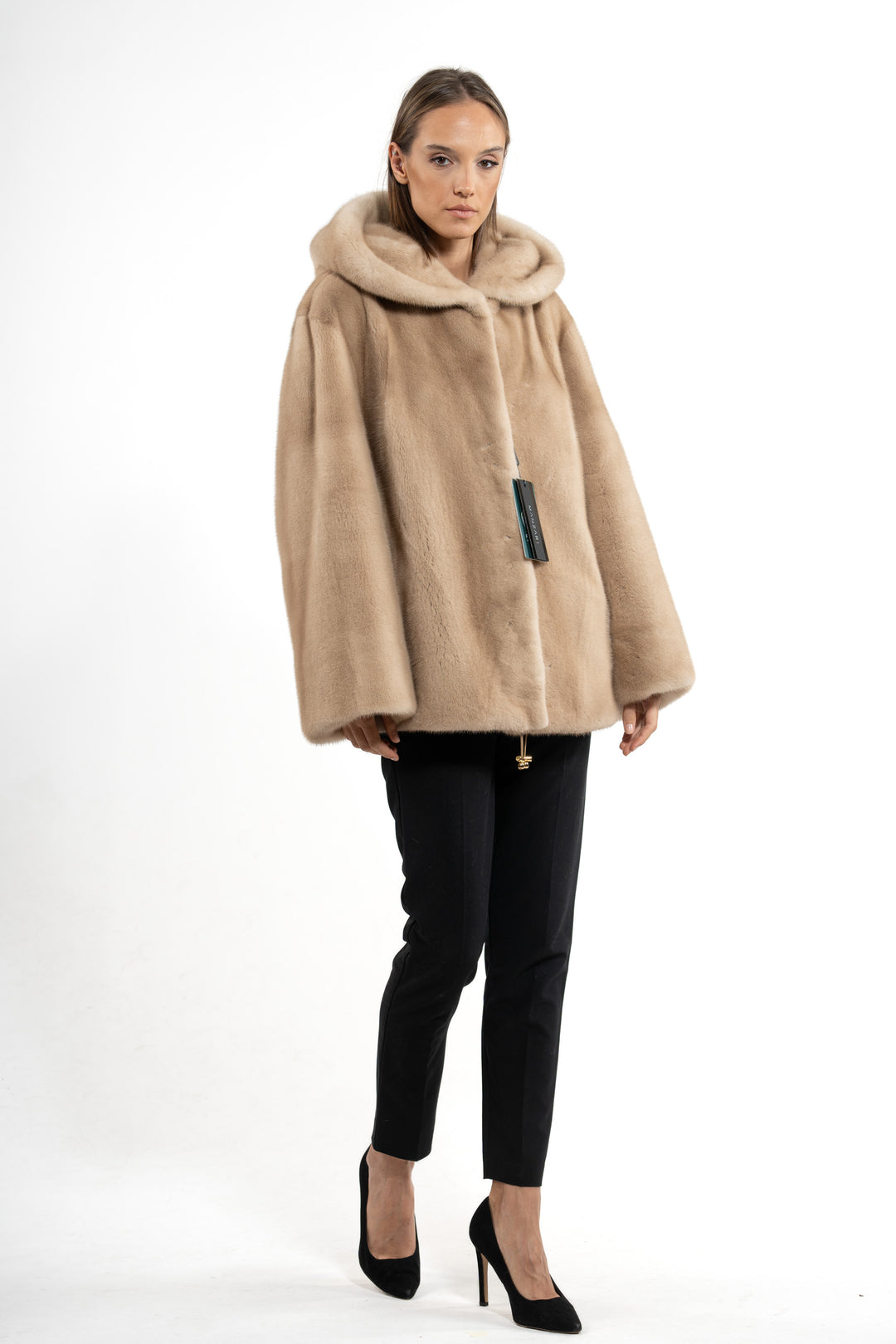Premium Palomino Mink fur coat for a sophisticated style