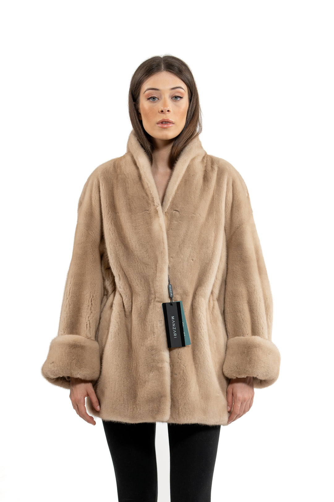 Premium Palomino Mink fur coat for a sophisticated style
