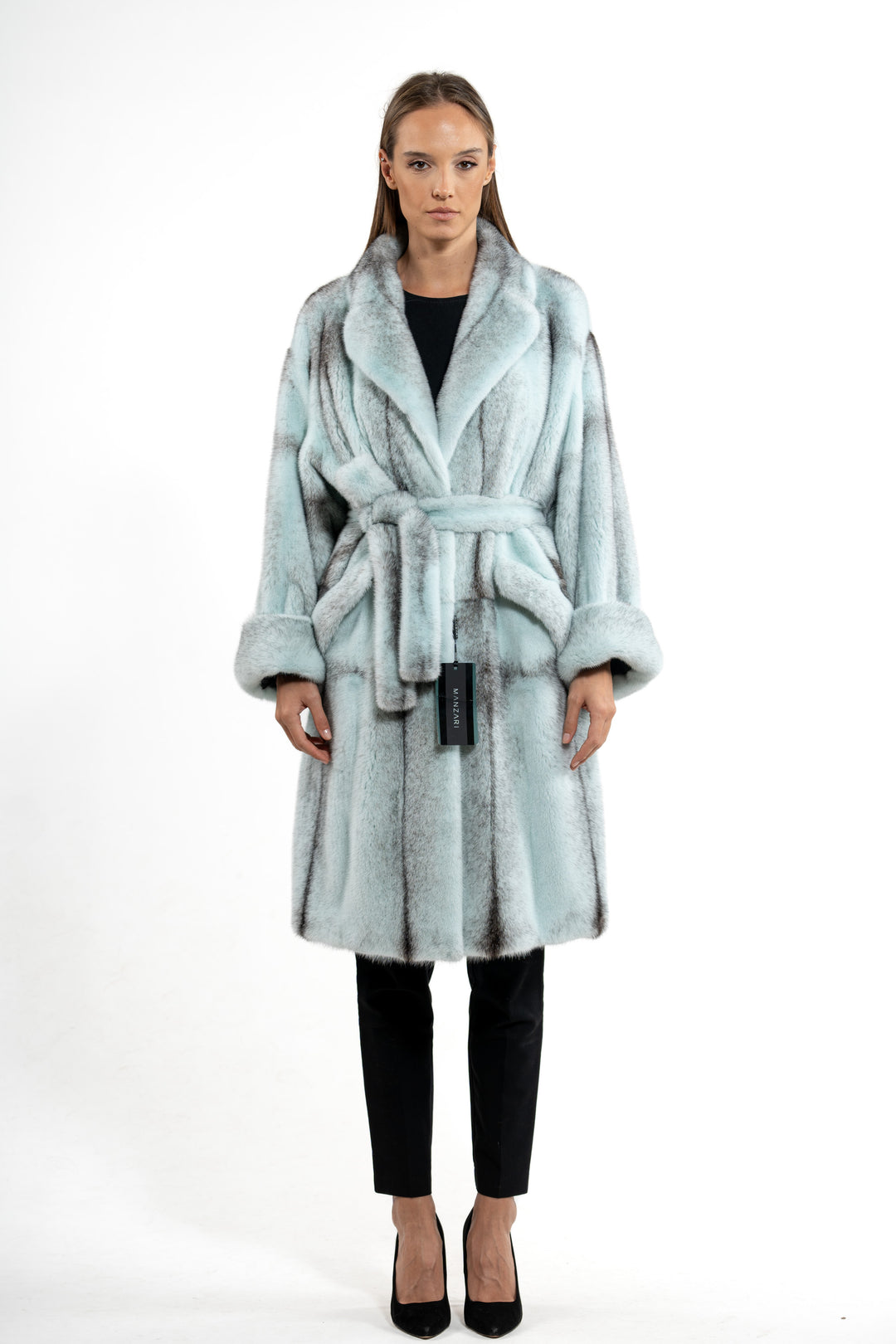 Classic Turquoise Mink fur coat by manzari