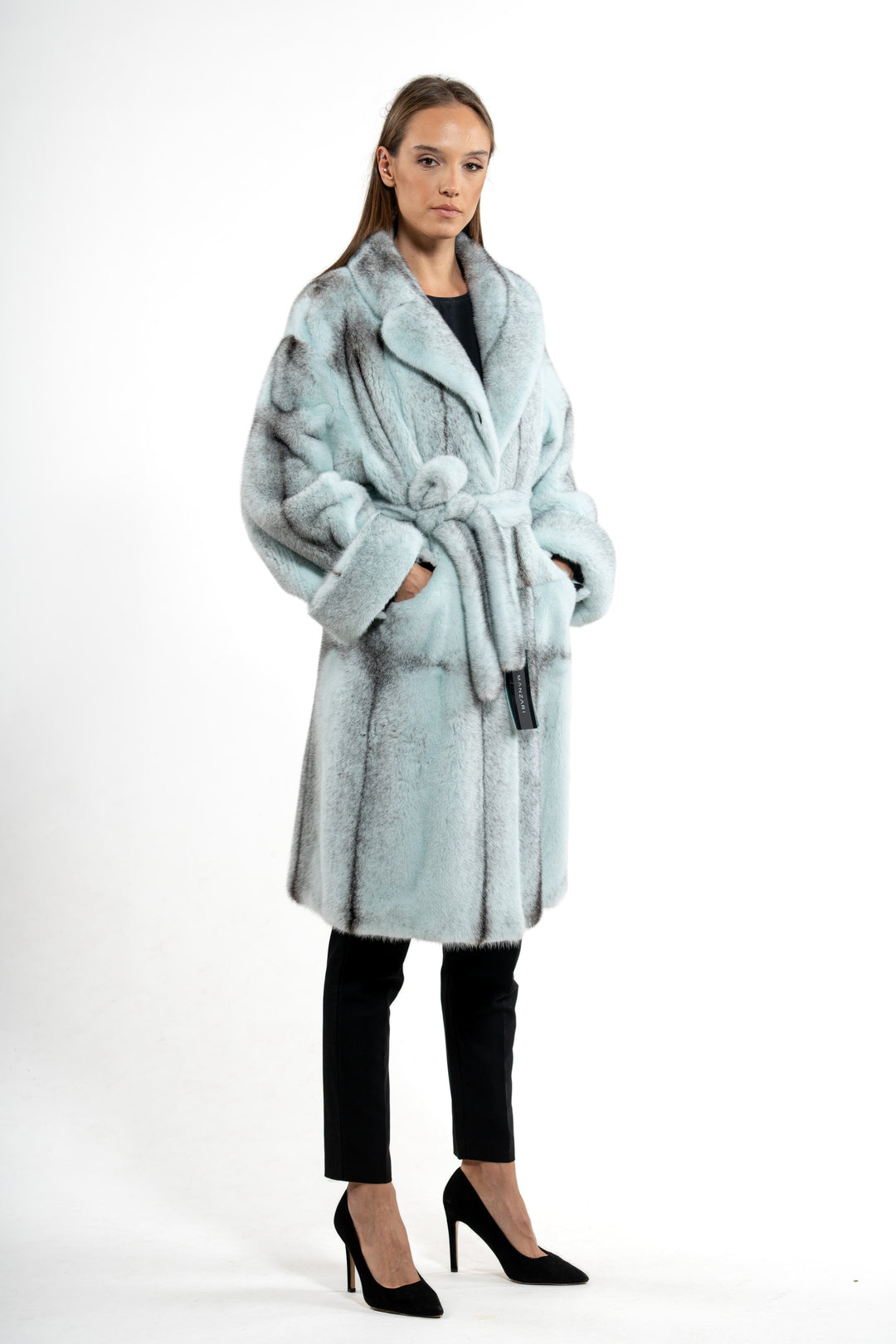 Classic Turquoise Mink fur coat by manzari