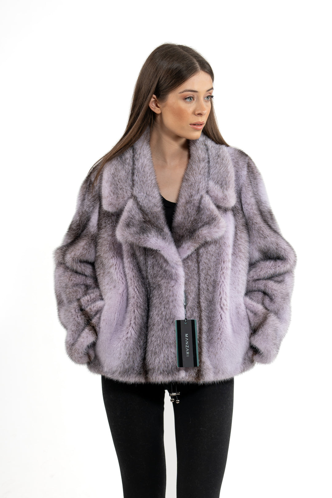 Mink Male Lilac Cross Long Hair Short Jacket L/O 22M5426