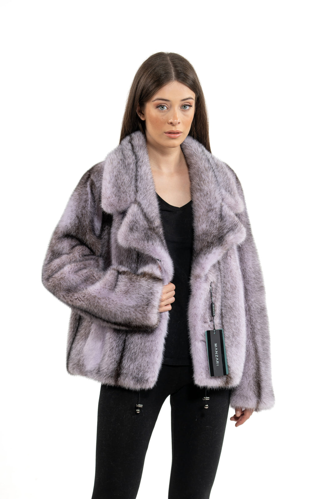 Mink Male Lilac Cross Long Hair Short Jacket L/O 22M5426