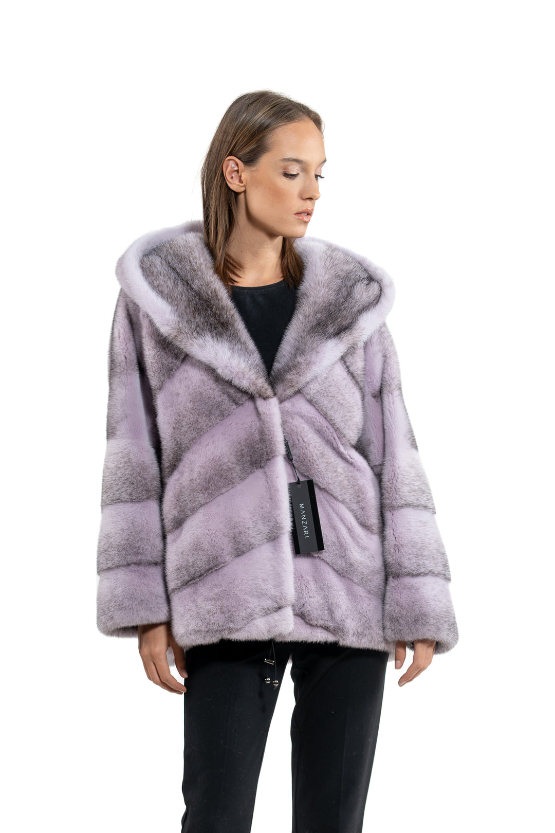 High-quality Lilac Mink fur coat for luxury lovers