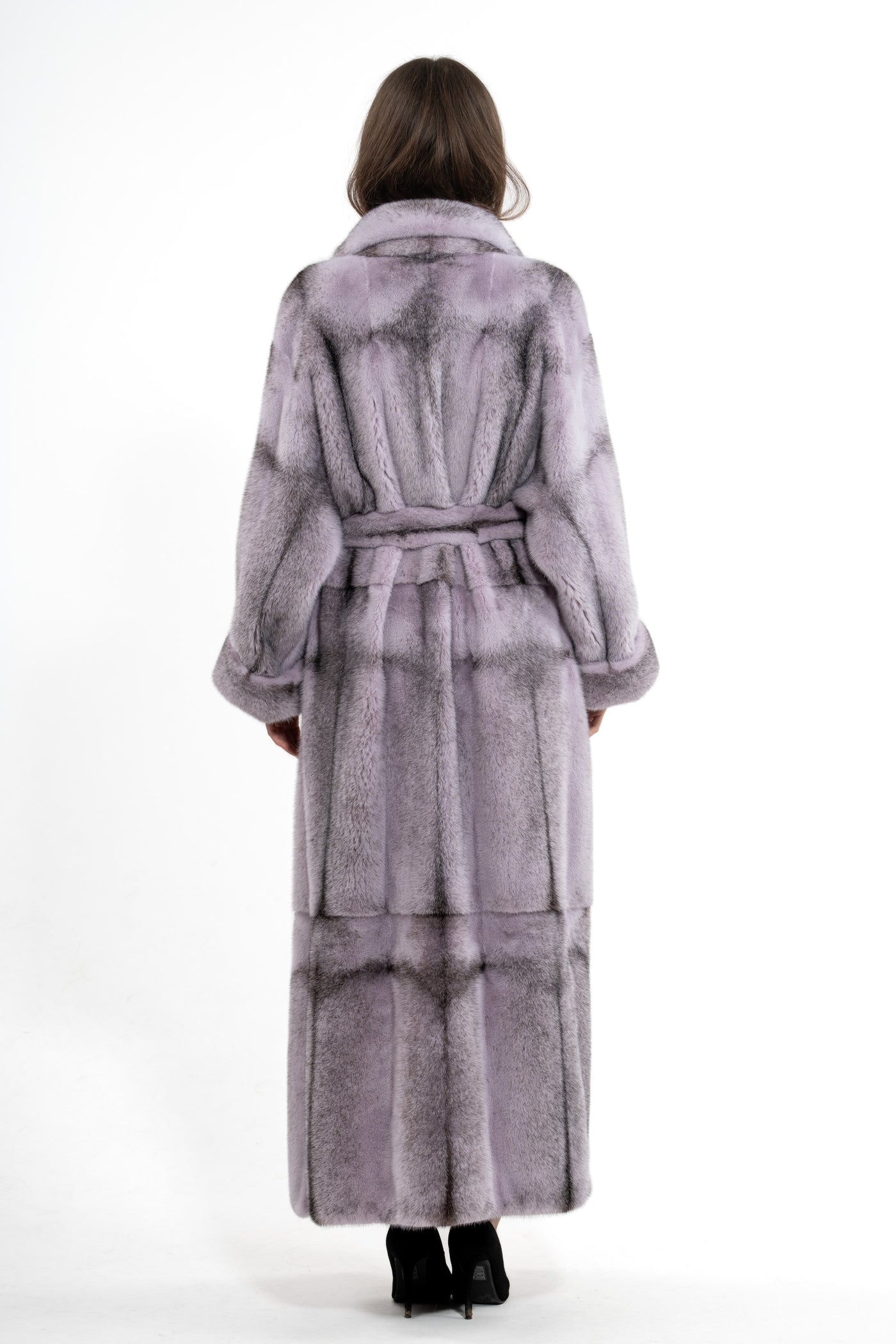 MINK FEMALE LILAC CROSS LONG HAIR COAT S/S 19M752?305 SLITS