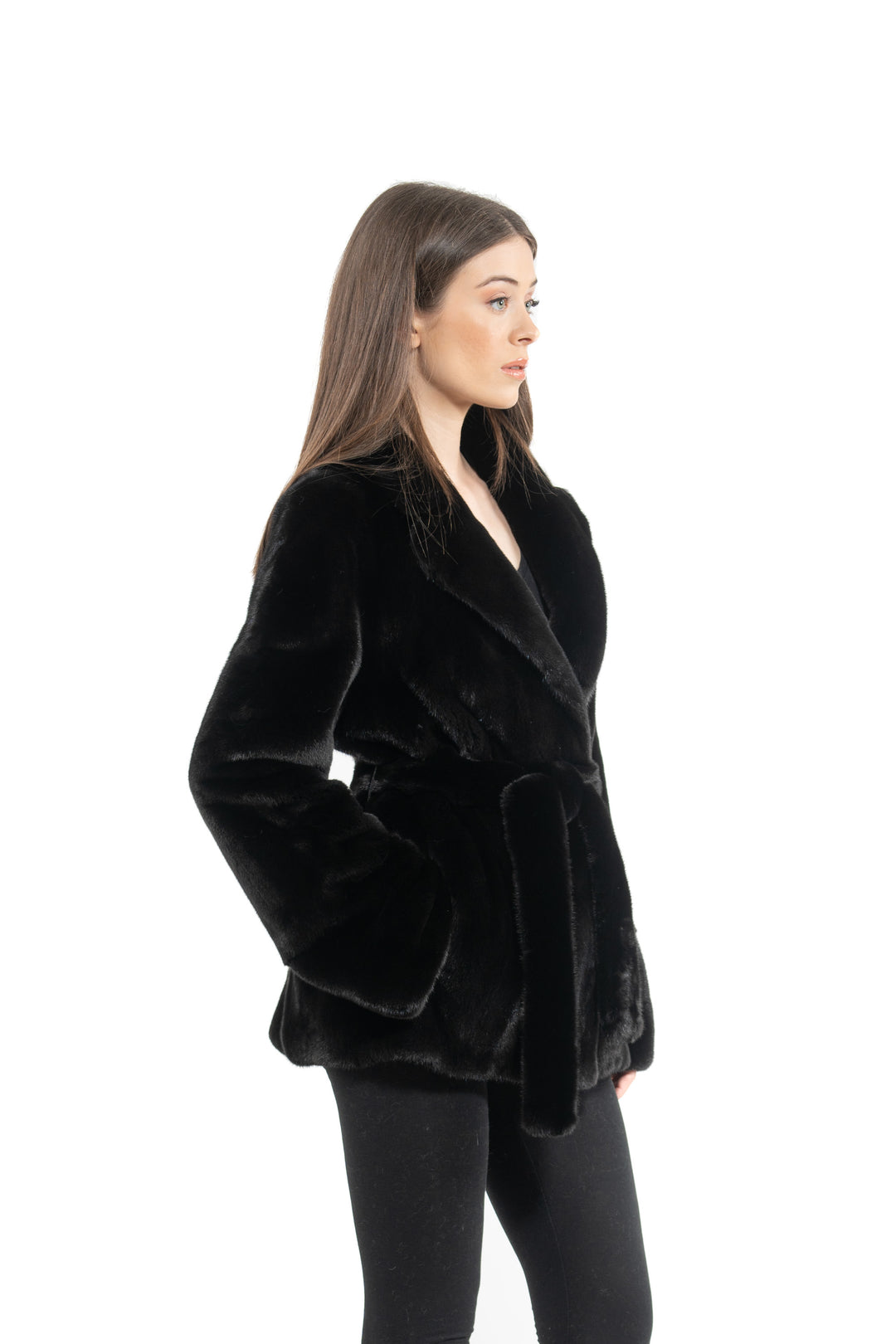 Premium Blackglama Mink fur coat for a sophisticated style