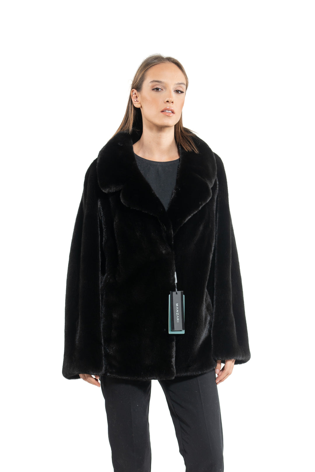 Elegant Blackglama Mink fur coat for a refined look