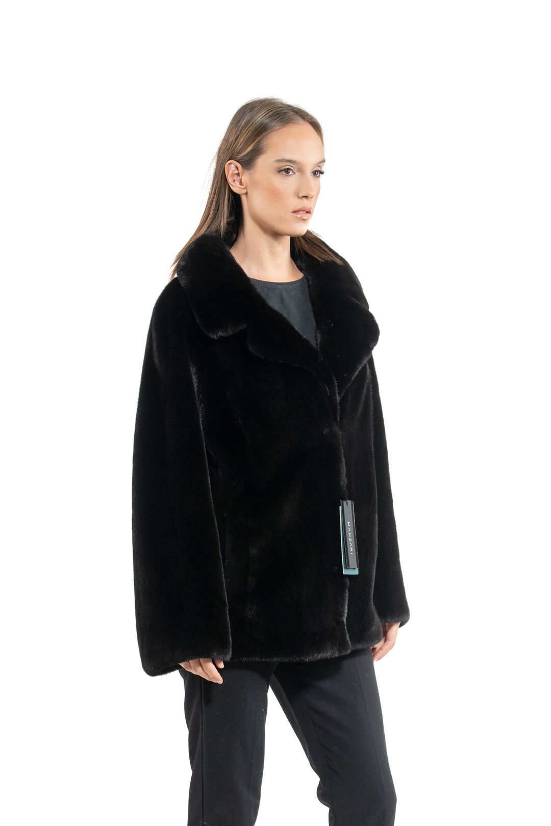 Manzari Blackglama Mink fur coat for a timeless appeal