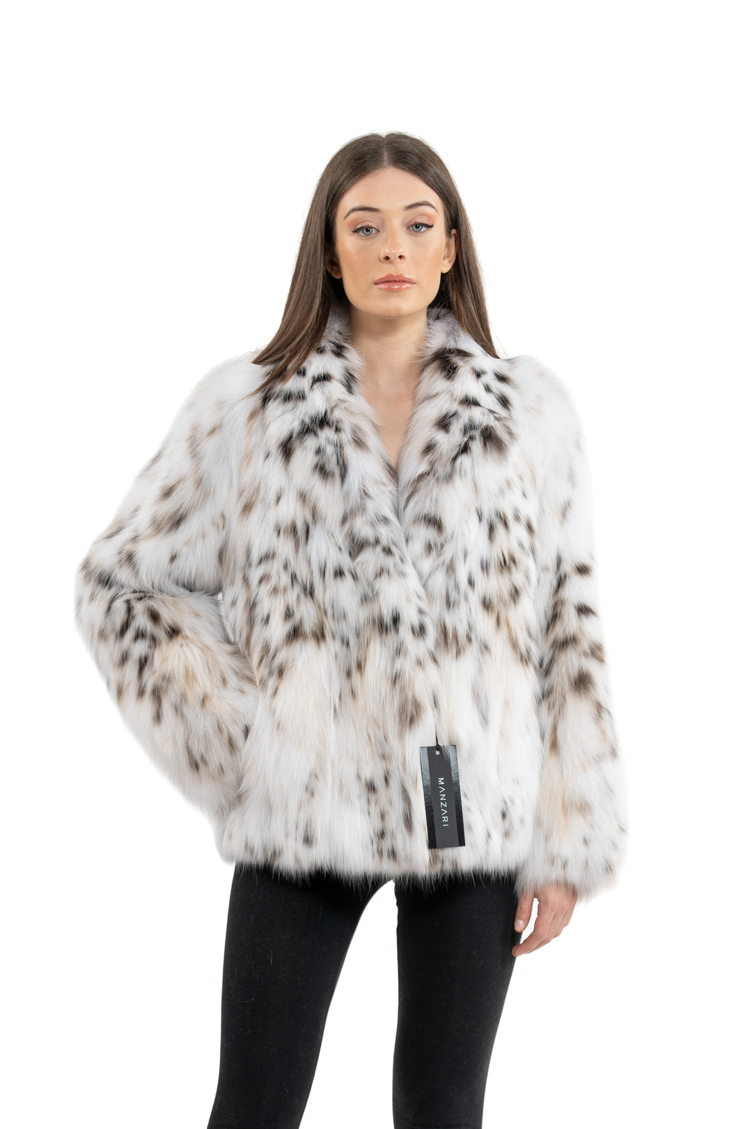 Bobcat Full Belly Natural Long Hair Short Jacket L/O 24M4910