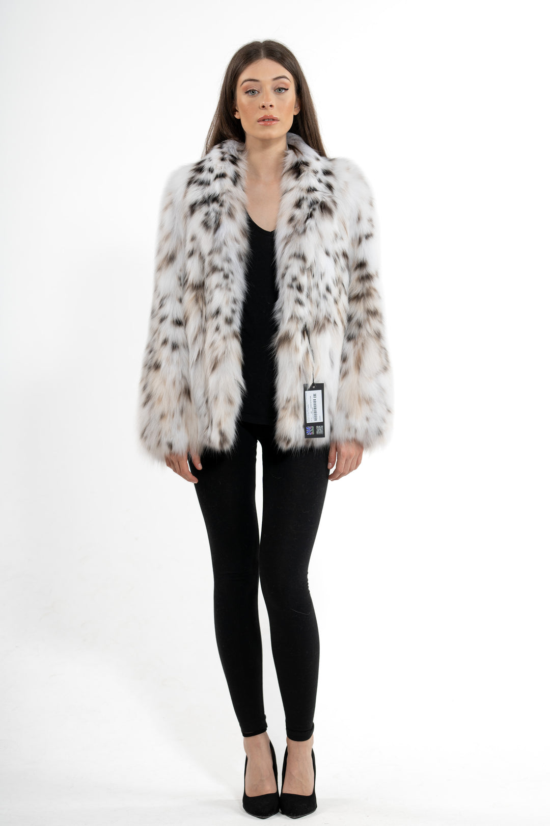 Bobcat Full Belly Natural Long Hair Short Jacket L/O 24M4910