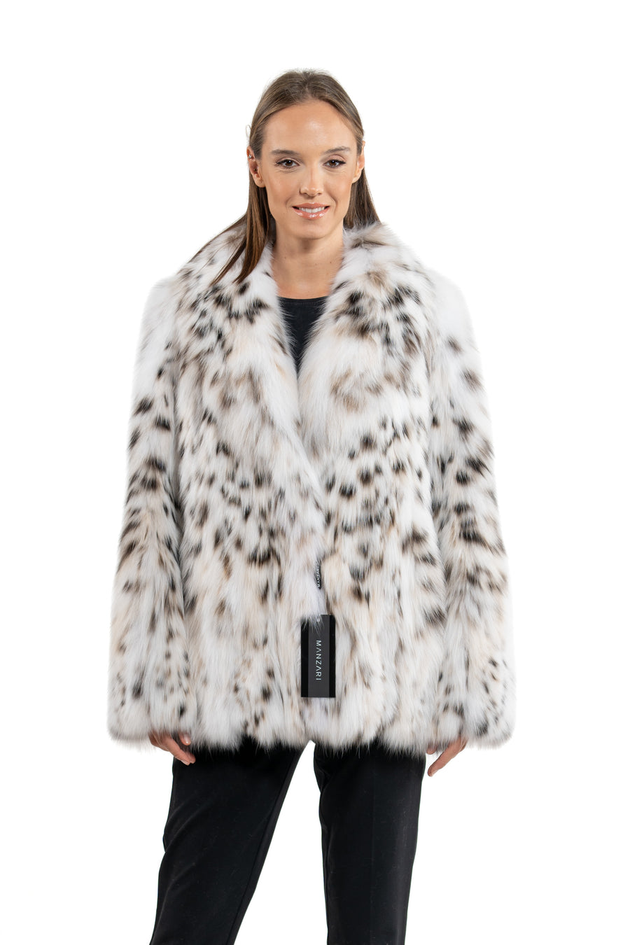 Bobcat Full Belly Natural Long Hair Short Jacket L/O 18M301