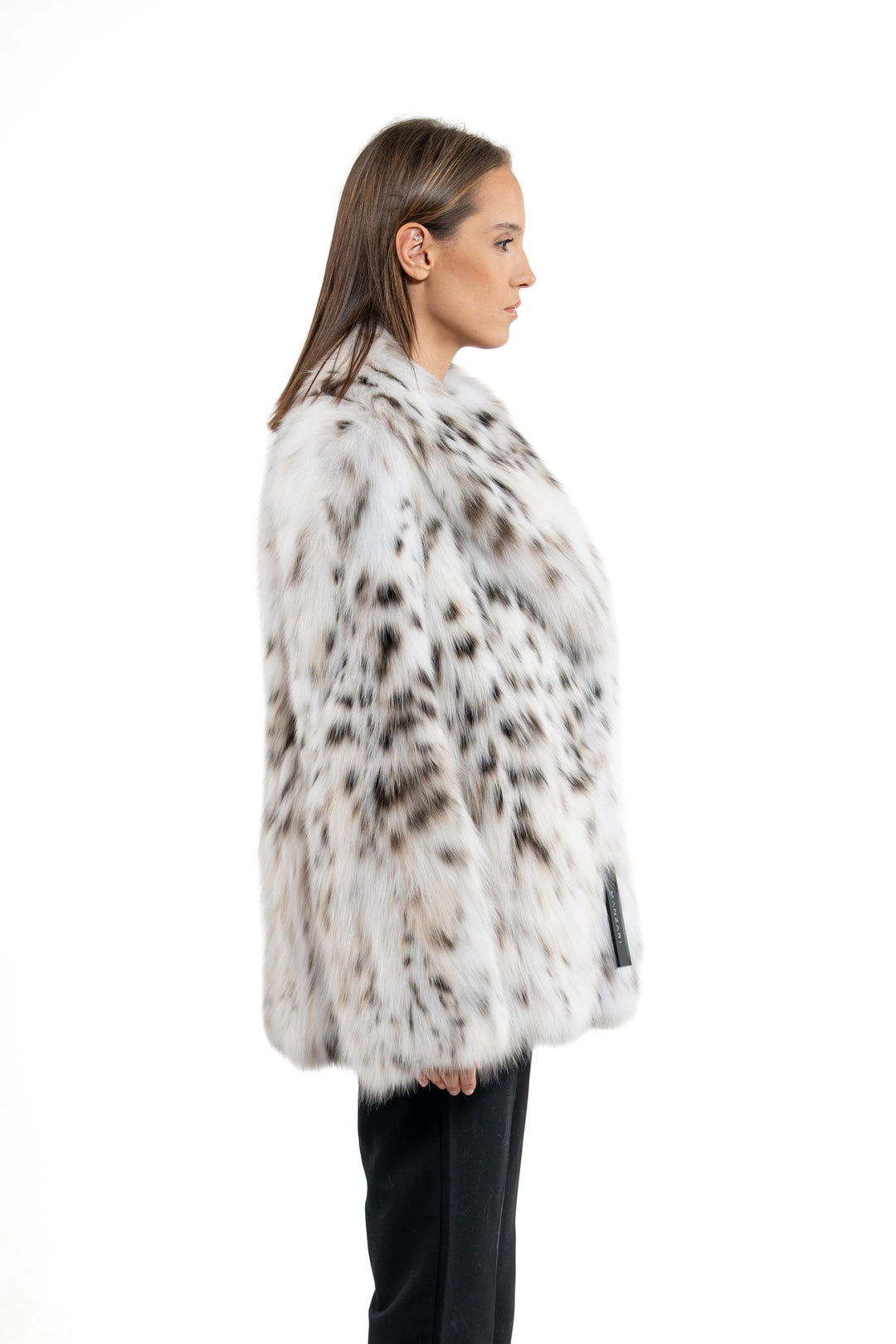 Bobcat Full Belly Natural Long Hair Short Jacket L/O 18M301