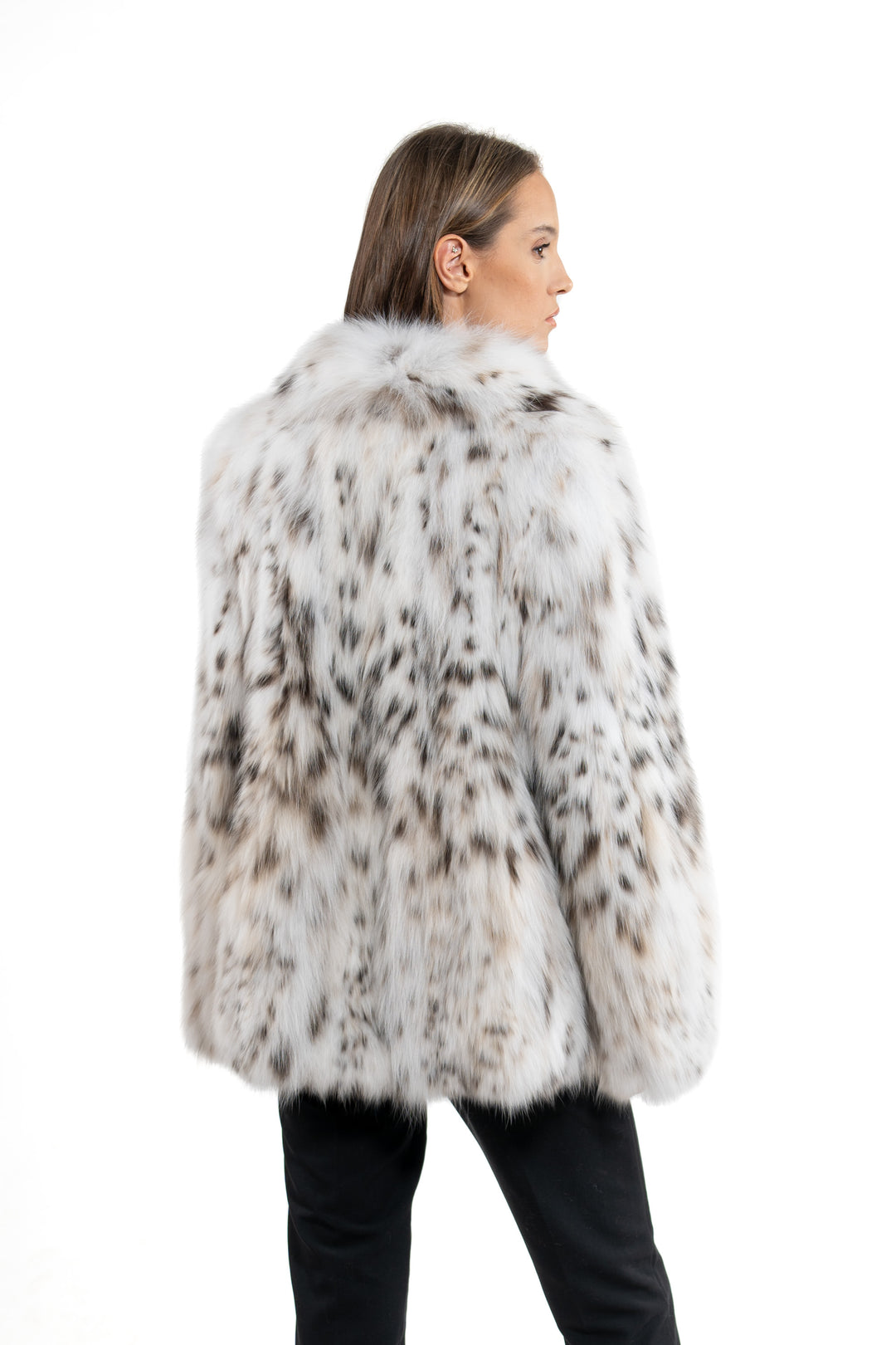 Bobcat Full Belly Natural Long Hair Short Jacket L/O 18M301