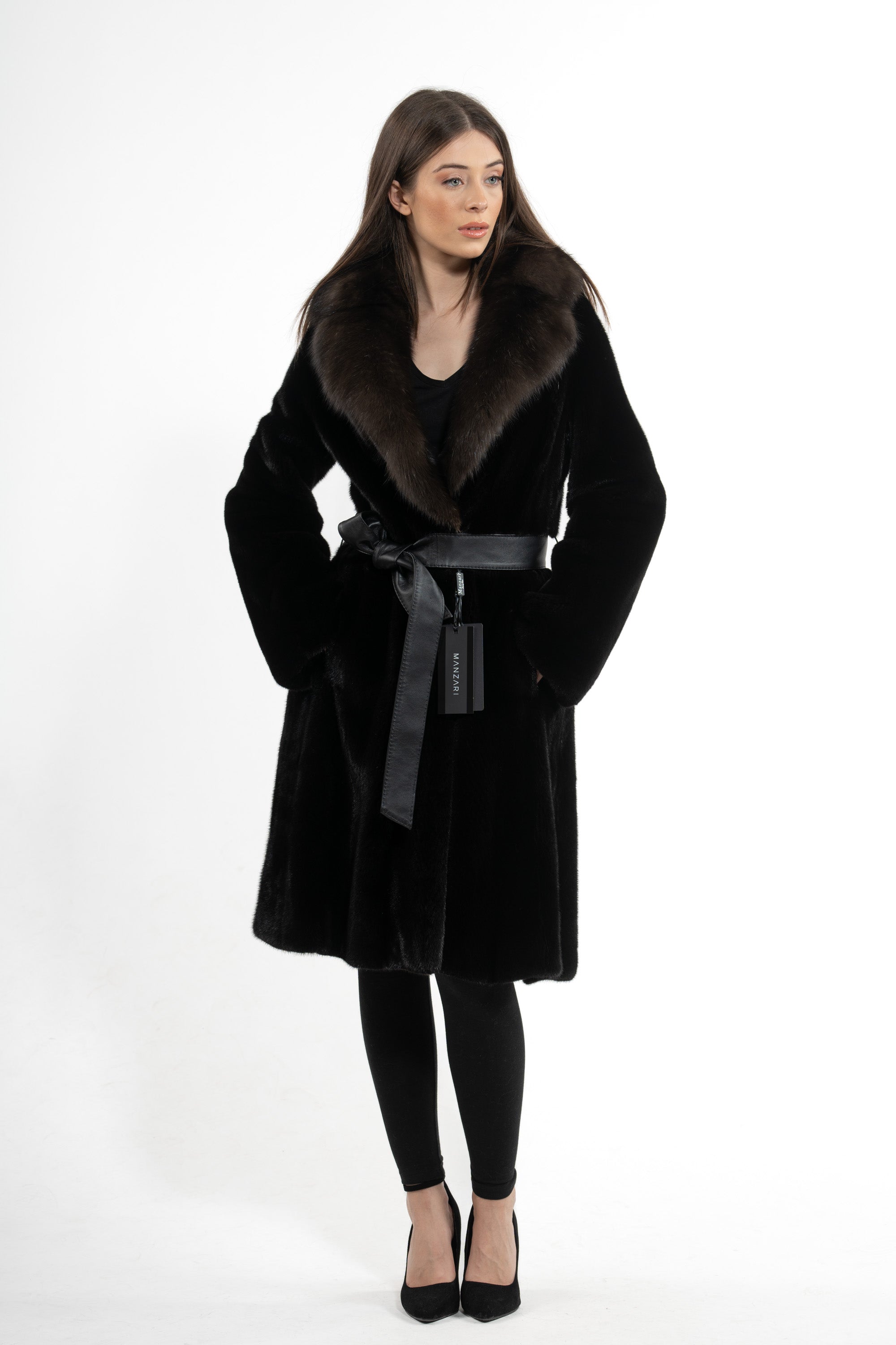 Blackglama Mink Fur Jacket - Women's Long Hair Jacket L/O 3005