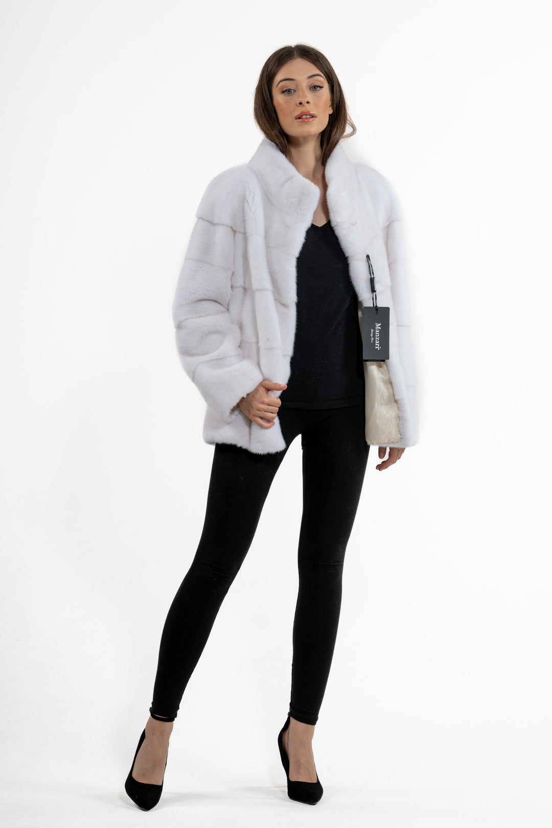 Elegant mink fur coat for a refined look