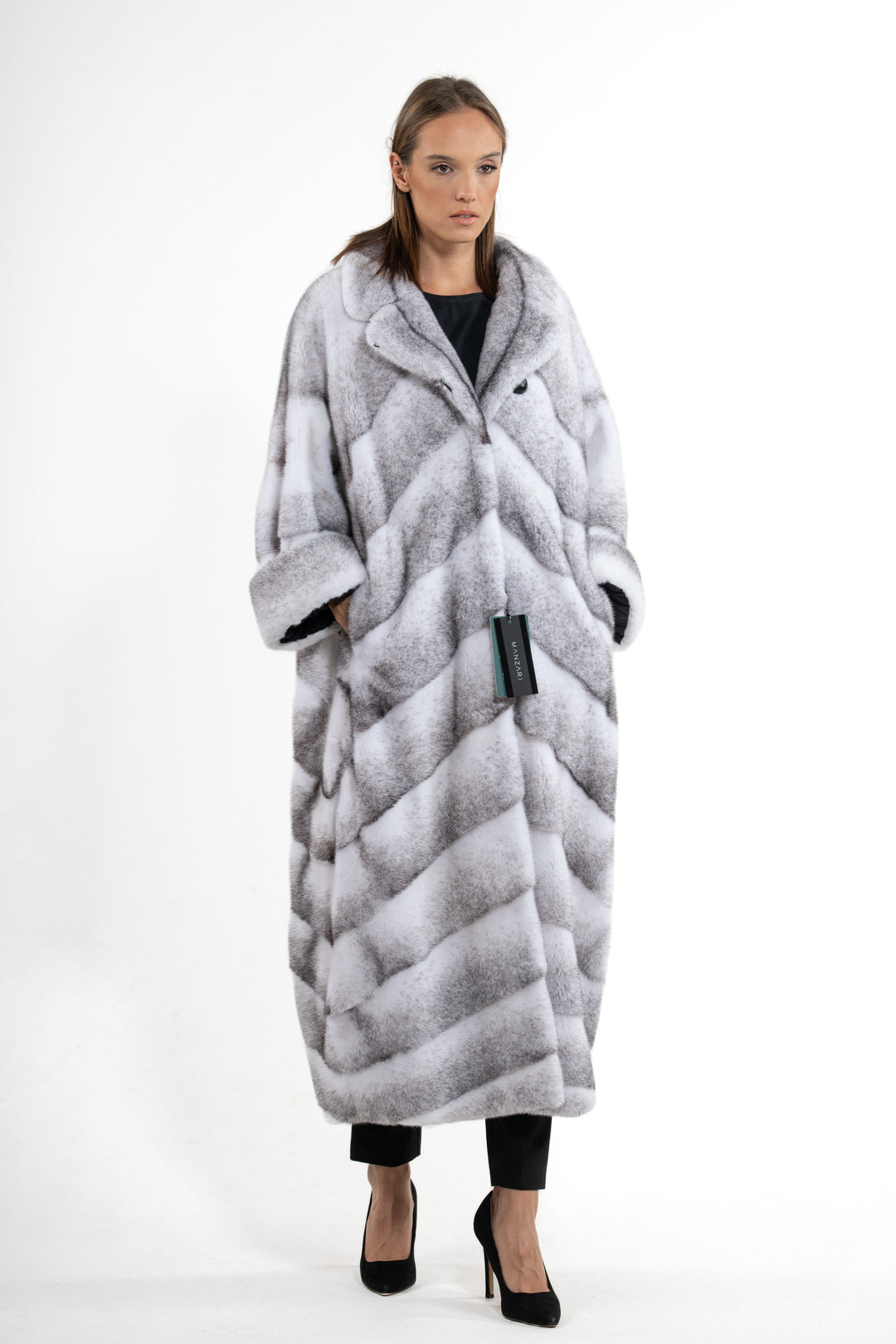 High-quality Blackcross Mink fur coat for luxury lovers